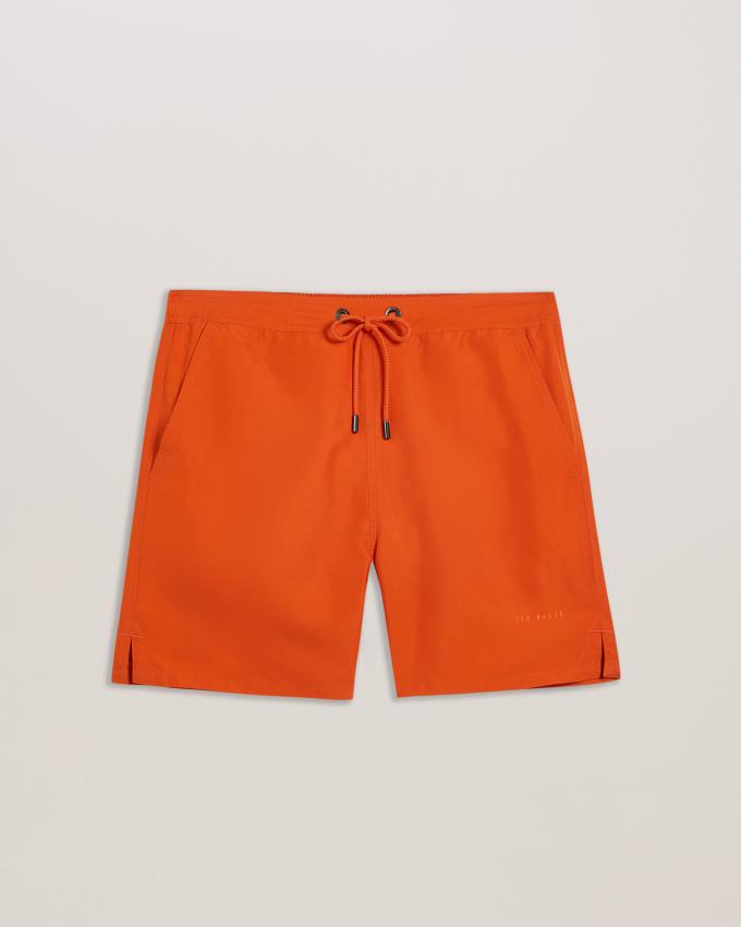 Short Ted Baker Plain Half Elasticated Swim Orange Clair Homme | NEX-90086727